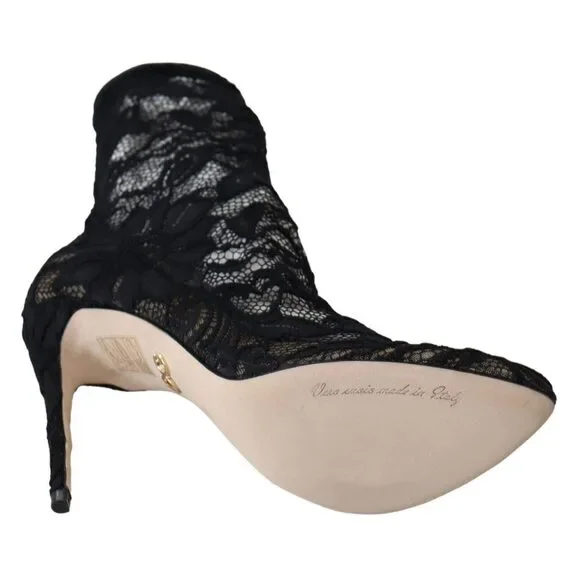 Dolce & Gabbana Black Lace Taormina Pumps Elegance Unleashed - Picture 3 of 8